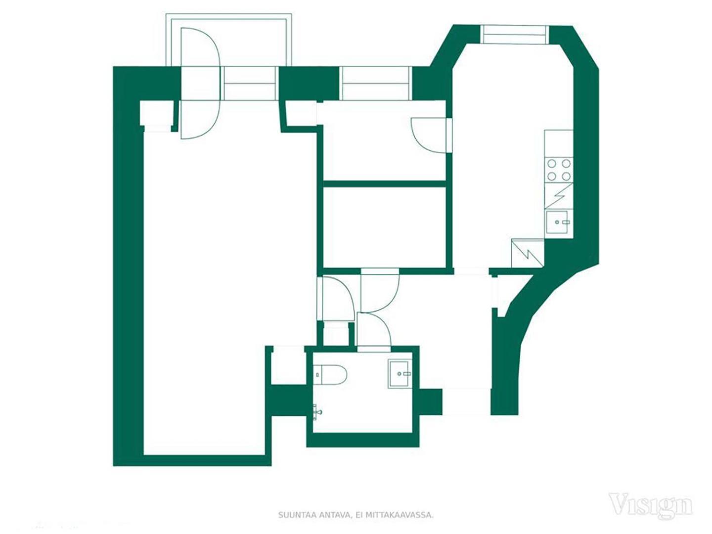 Artistic Kallio Apartment 赫尔辛基 外观 照片